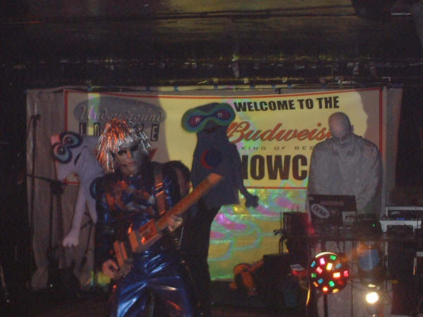 DJ Dazed of DREAMDAZE and Cybernaut perform as a members of Velva at the Underground Lounge