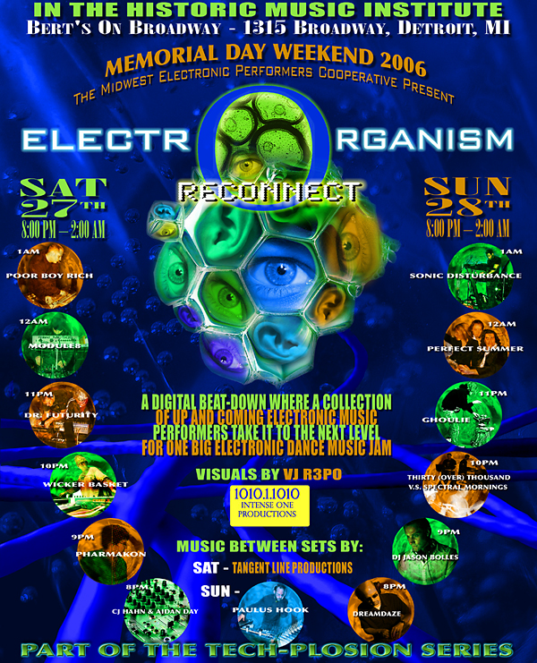 Bert's On Broadway (Detroit) ElectrOrganism Event with DREAMDAZE